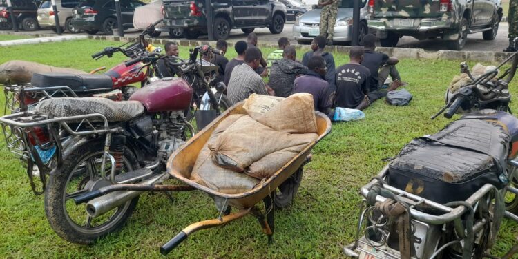Army Parades Oil Bunkering Syndicates, Impersonator in Port Harcourt