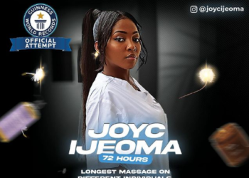 Nigerian Lady Aims to Break Guinness World Record for Longest Massage