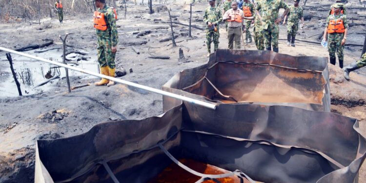9 Illegal Refineries With 1m/bpd Production Capacity Uncovered In Bayelsa