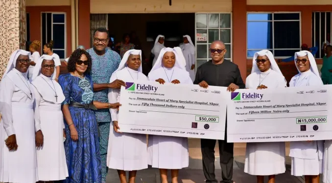 Obi donates N75m to Immaculate Heart Sisters hospital in Anambra