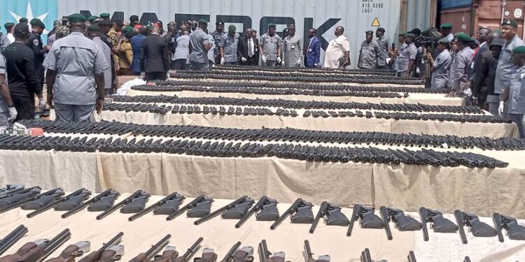 Nigeria Customs Seizes Arms, Ammunition, and Illicit Drugs Worth Over ₦13.9 Billion at Onne Ports