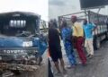 Two Injured as Mini Truck Collides with Buses in Lagos