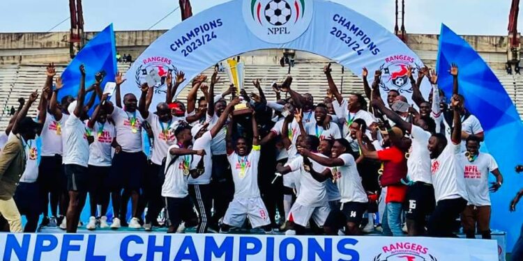 NPFL Victory: Gov. Mbah gifts Rangers with N50m reward