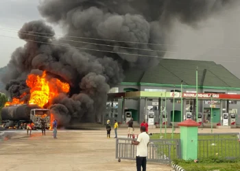 Fire guts petrol tank in Abuja filling station