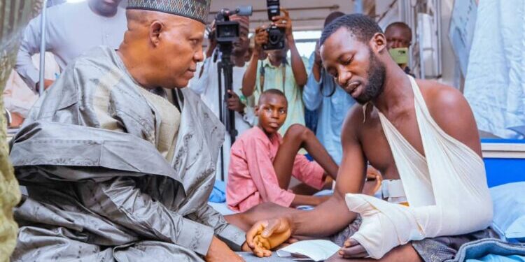 Vice President Shettima Visits Victims of Gwoza Suicide Bombings, Condoles Families
