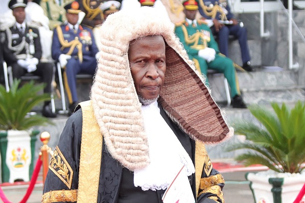 Former Chief Justice of Nigeria Ibrahim Tanko Muhammad during an official judicial event