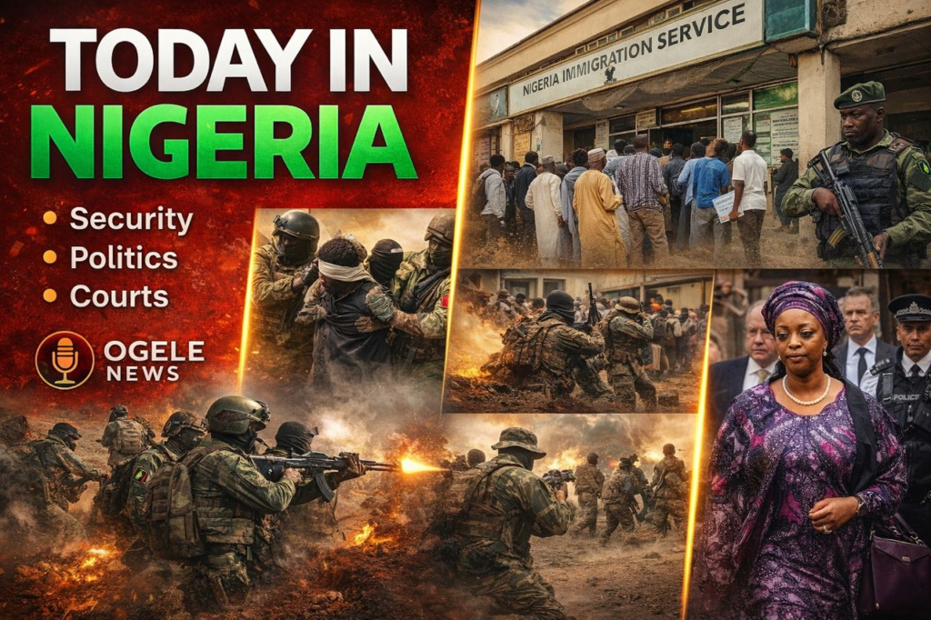 TODAY IN NIGERIA: SECURITY, POLITICS, JUSTICE, AND NATIONAL INTEREST