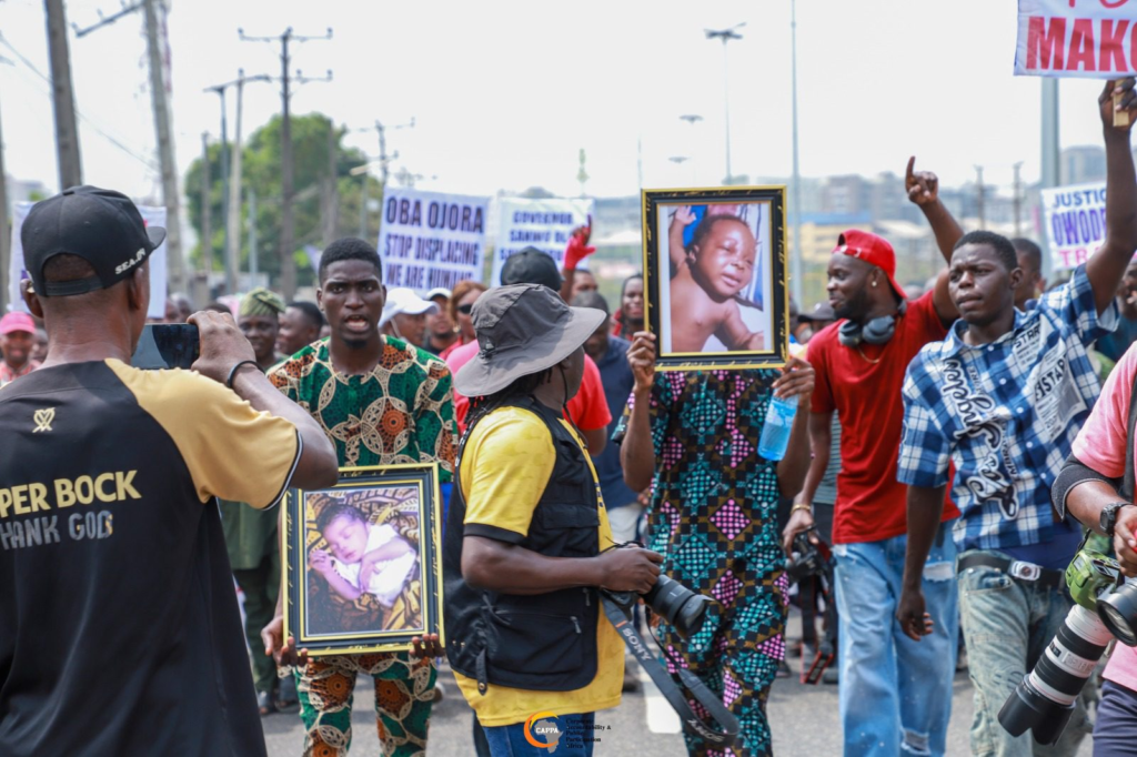 police crackdown on Lagos anti-demolition protesters