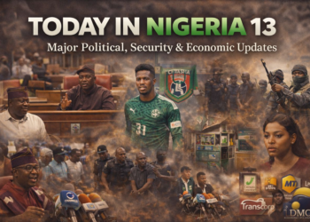 TODAY IN NIGERIA 13: A clear snapshot of the stories shaping politics, security, economy, technology, and society today.