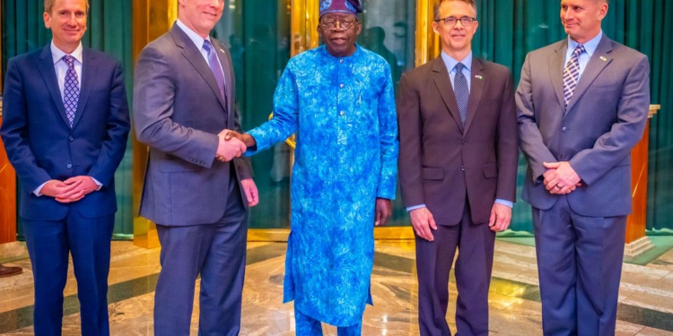 Tinubu Meets AFRICOM Commander, US Delegation at Presidential Villa