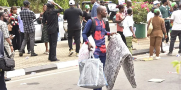 PICTORIAL: Protesters Storm N’Assembly With Mattresses, Pillows