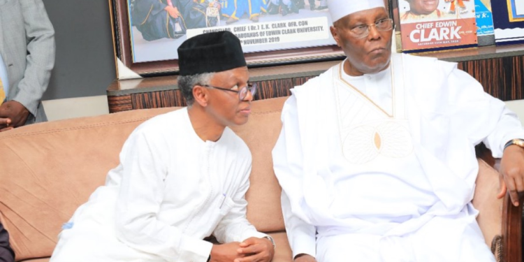 Atiku Slams ‘Partisan’ ICPC Over Failed Attempt to Arrest El-Rufai
