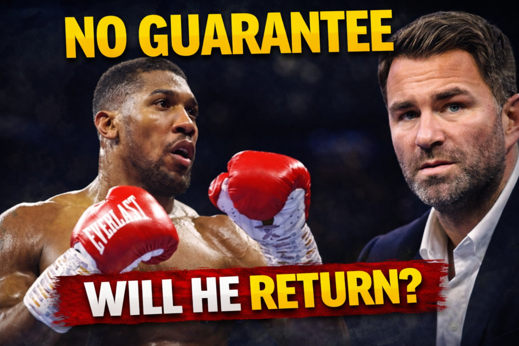 No guarantee Joshua will fight again — Hearn admits, as Anthony Joshua’s boxing return remains uncertain after a fatal car crash in Nigeria.