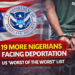 19 More Nigerians Face US Deportation as Total Hits 113
