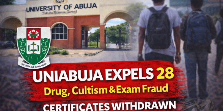 UniAbuja expels 28 students over misconduct, drug offences