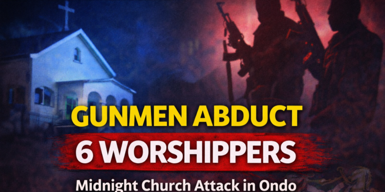 Gunmen abduct six worshippers in Ondo church