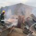 Fire guts two-storey building in Kwara, firefighters prevent major disaster