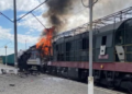 Russian strikes hit passenger train in Ukraine as deadly wave leaves eight reported dead