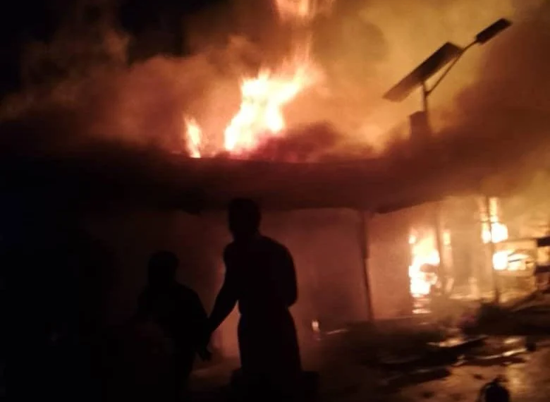 Late-Night Fire Destroys Three Containerised Shops in Kwara