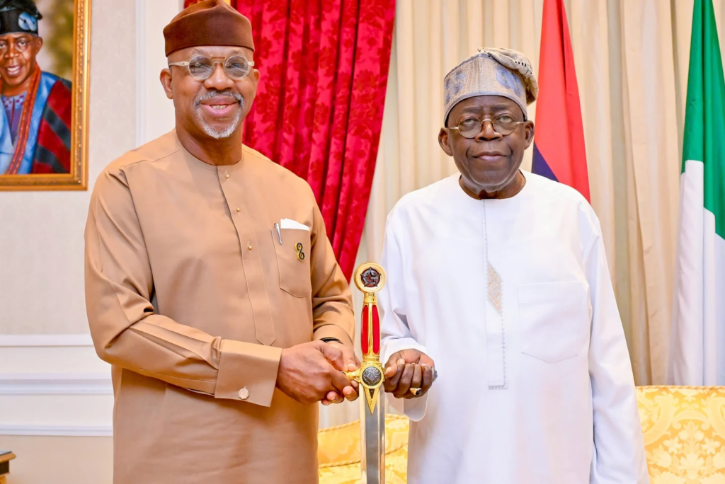 Abiodun Tinubu ceremonial sword war on crime