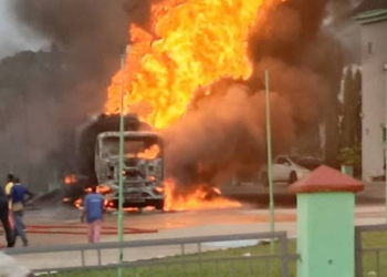Abuja Filling Station Fire Injures Three Firefighters, Damages Revenue Office